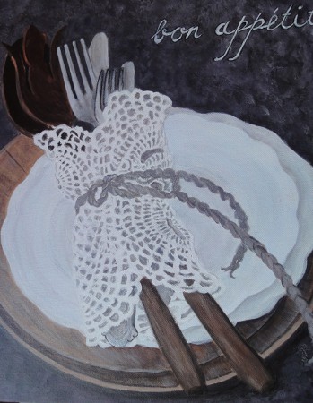 Bon Appetit 50cm x 50cm